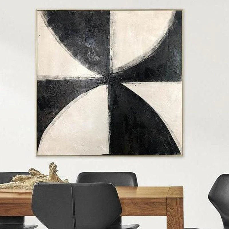 Pinwheel Contrast Oil Painting