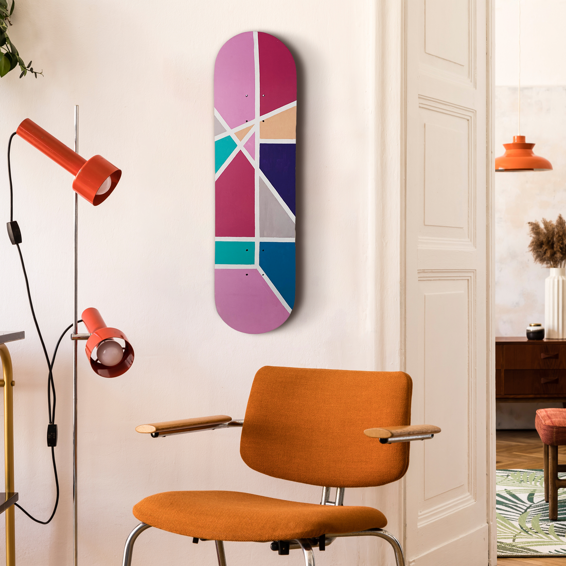 Color Maze Wall Skateboard