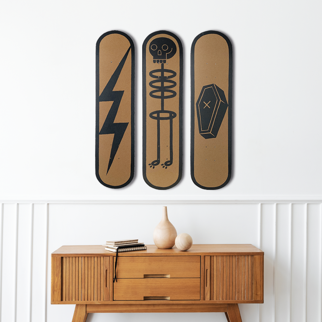 Skeleton Life Wall Skateboard