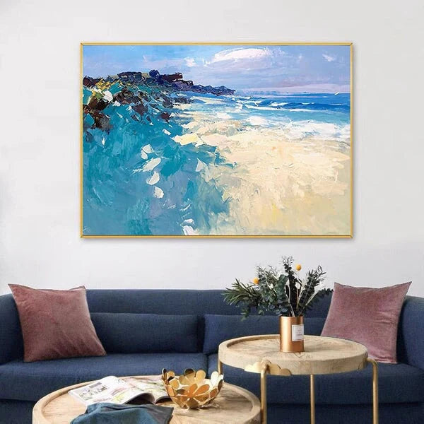 Azure Coast Oil Painting