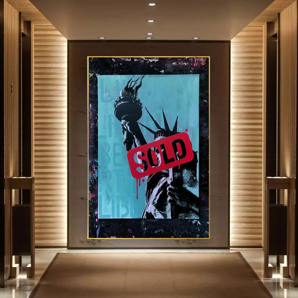 Sold Liberty Oil Painting