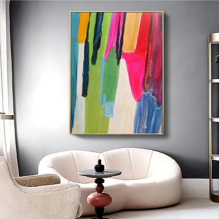 Color Cascade Oil Painting