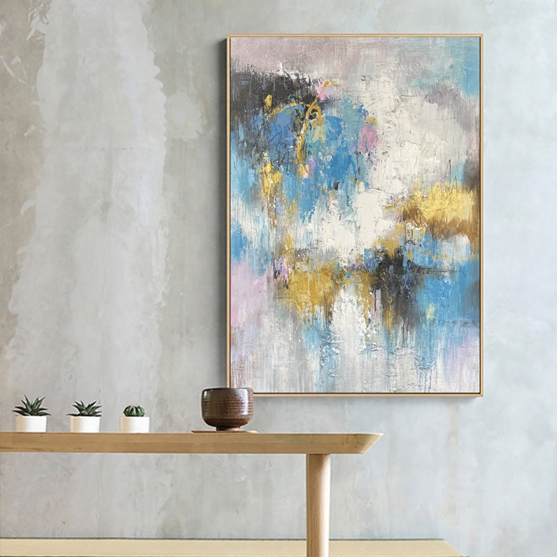 Blue Ember Oil Painting