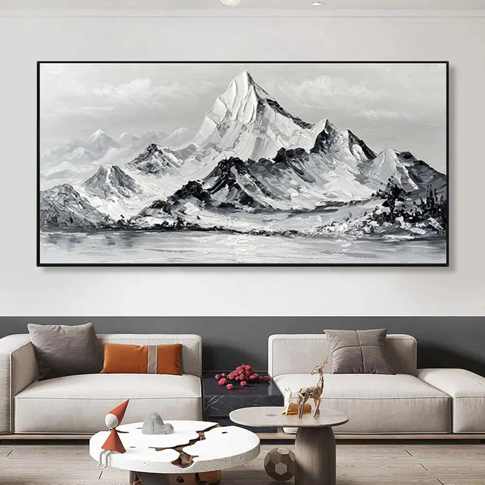 Snow Peak Landscape Oil Painting