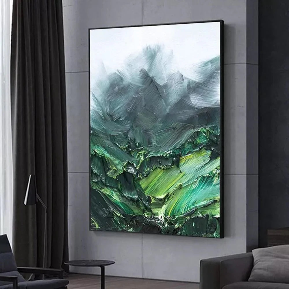 Green Landscape Oil Painting
