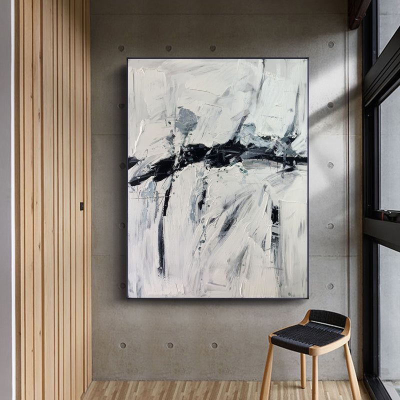 Monochrome Pulse Oil Painting