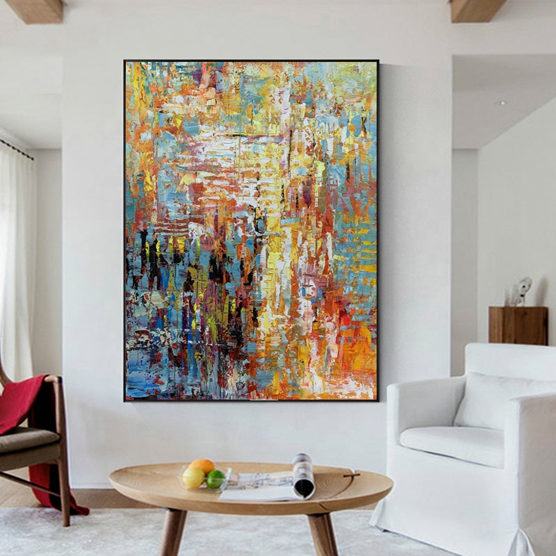 City Reflections Oil Painting