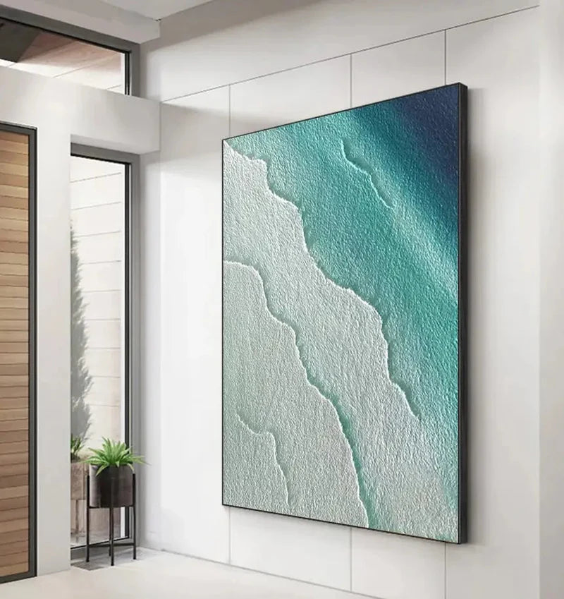 Seafoam Edge Oil Painting