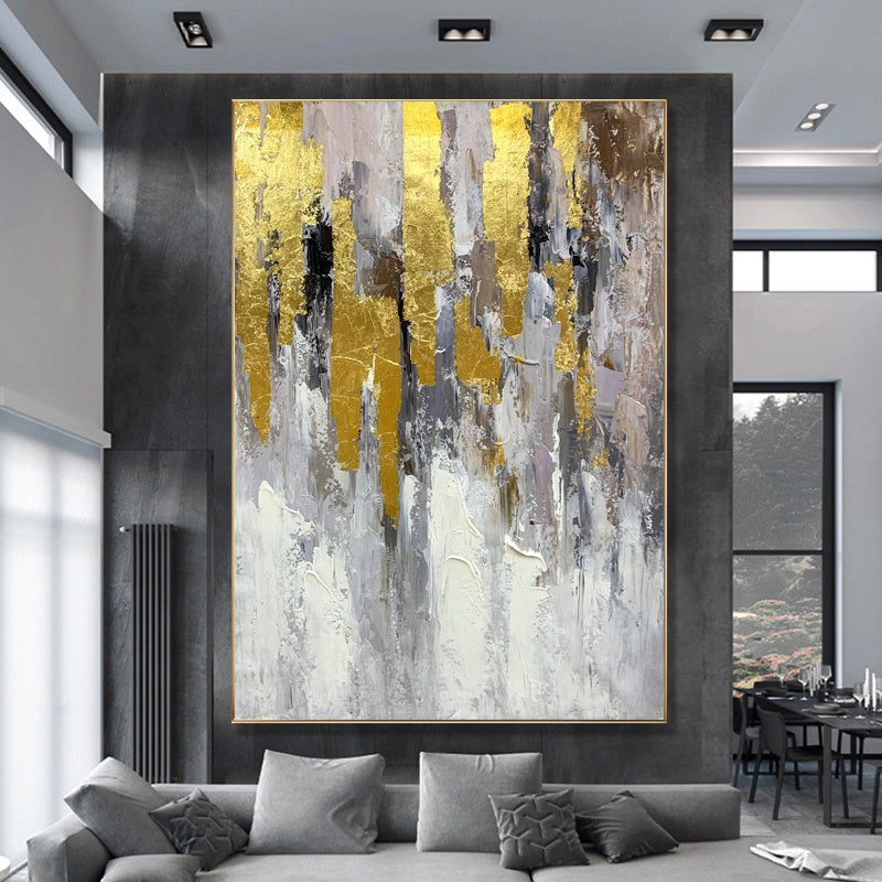 Gold Monoliths Oil Painting