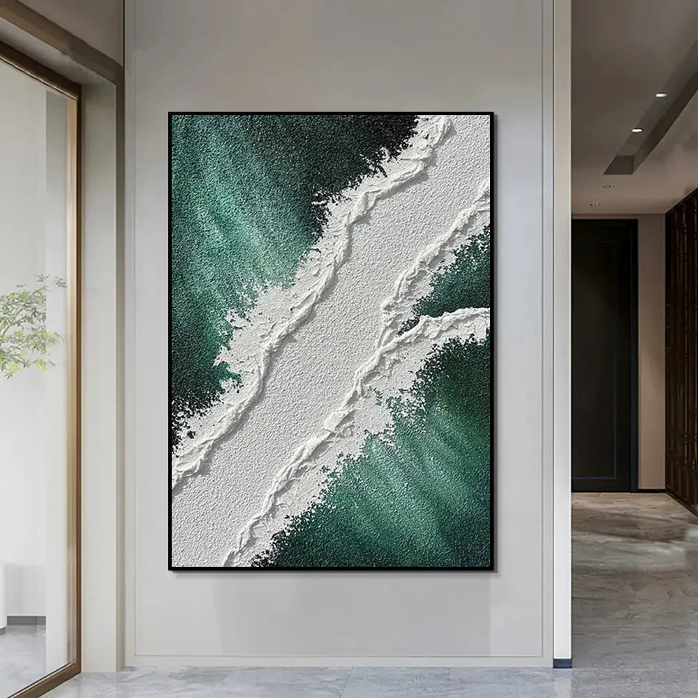 Emerald Rift Oil Painting