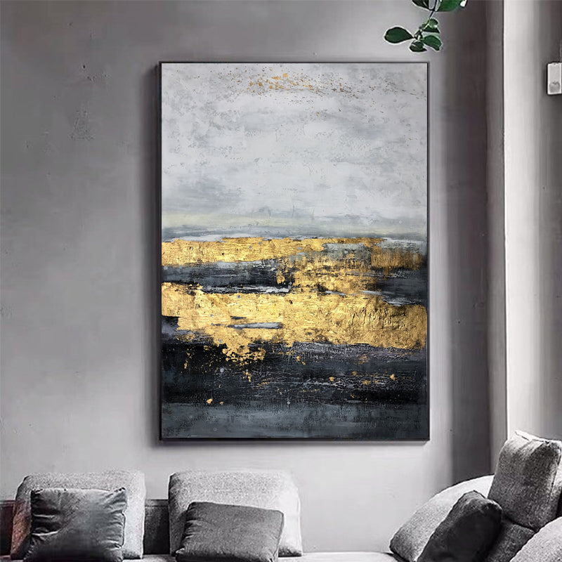 Golden Eclipse Oil Painting