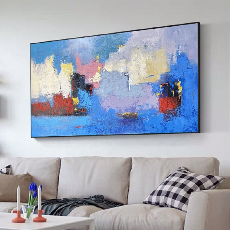 Azure Rhythm Oil Painting