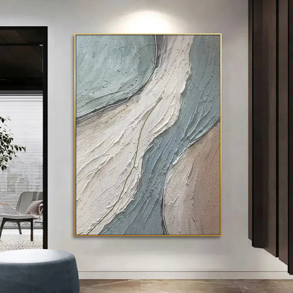Riverbed Layers Oil Painting