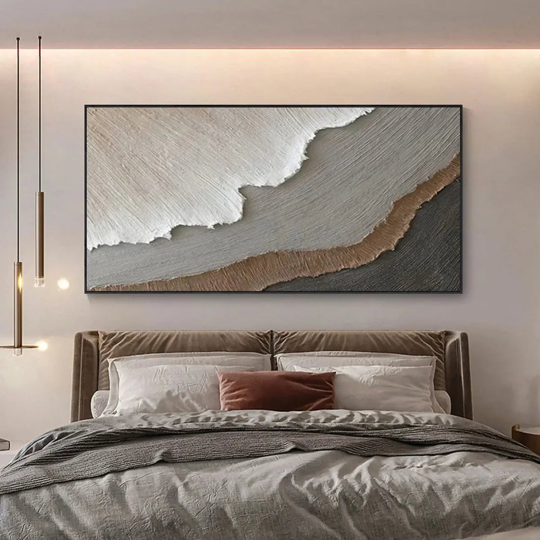 Layered Horizon Oil Painting