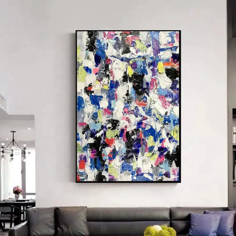 Confetti Rhythm Oil Painting