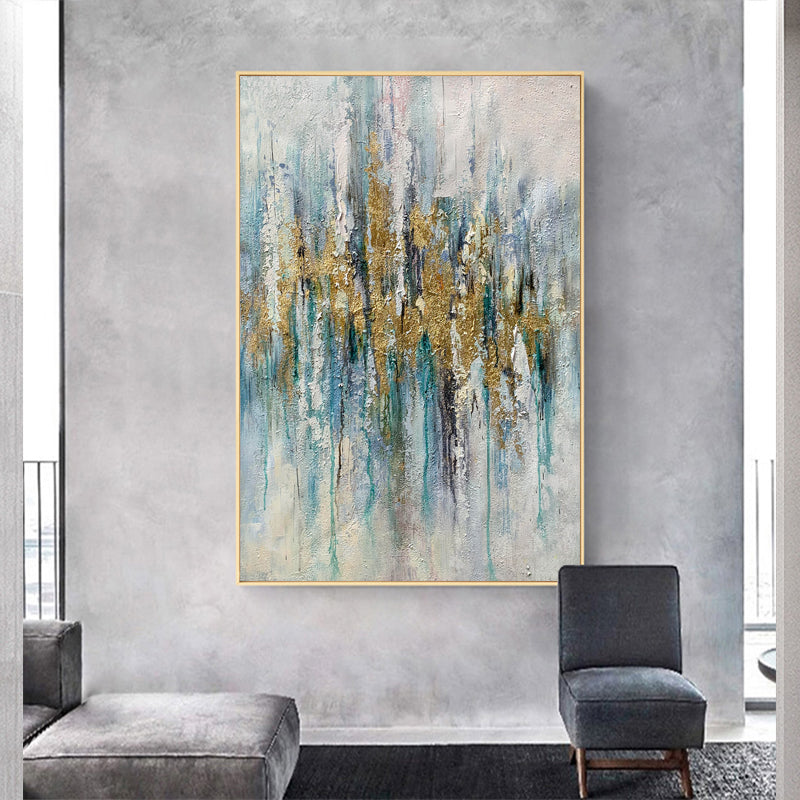 Golden Cascade Oil Painting