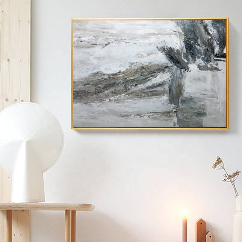 Grey Current Oil Painting