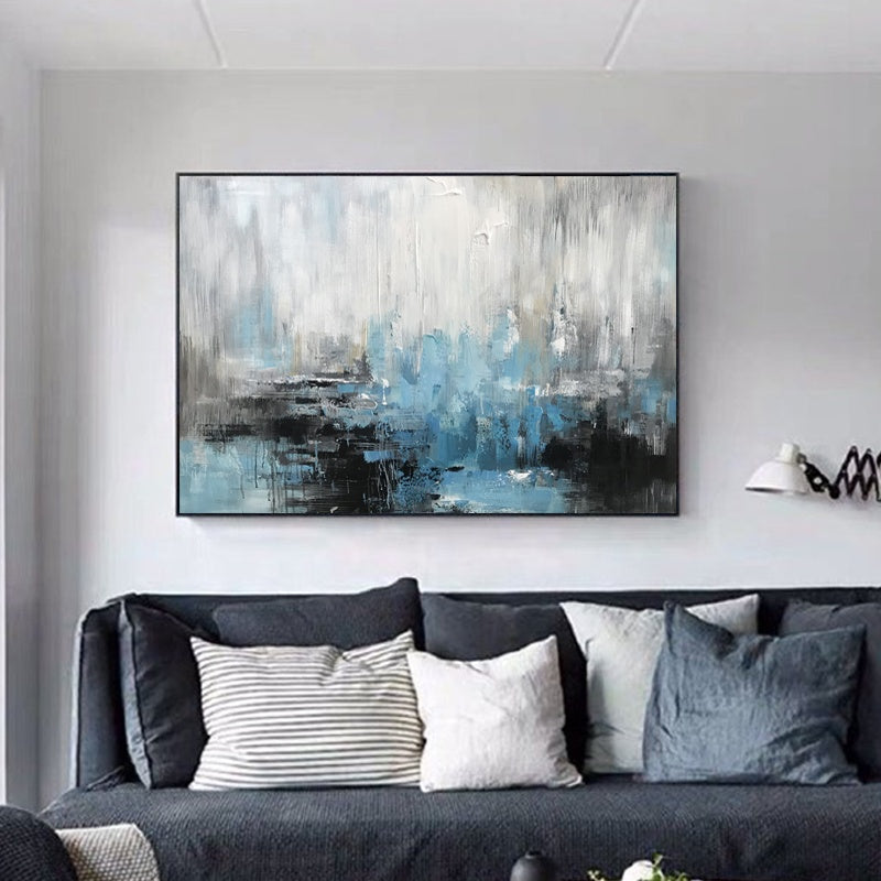 Blue Harbor Oil Painting