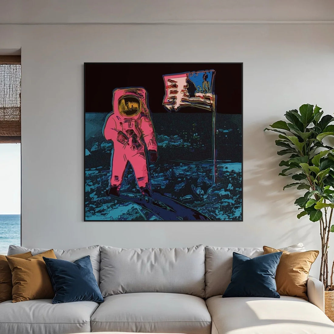 First Man on the Moon Oil Painting