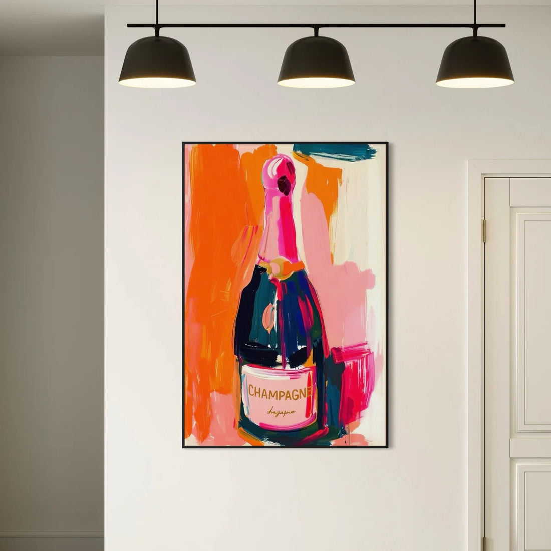Champagne Celebration Oil Painting