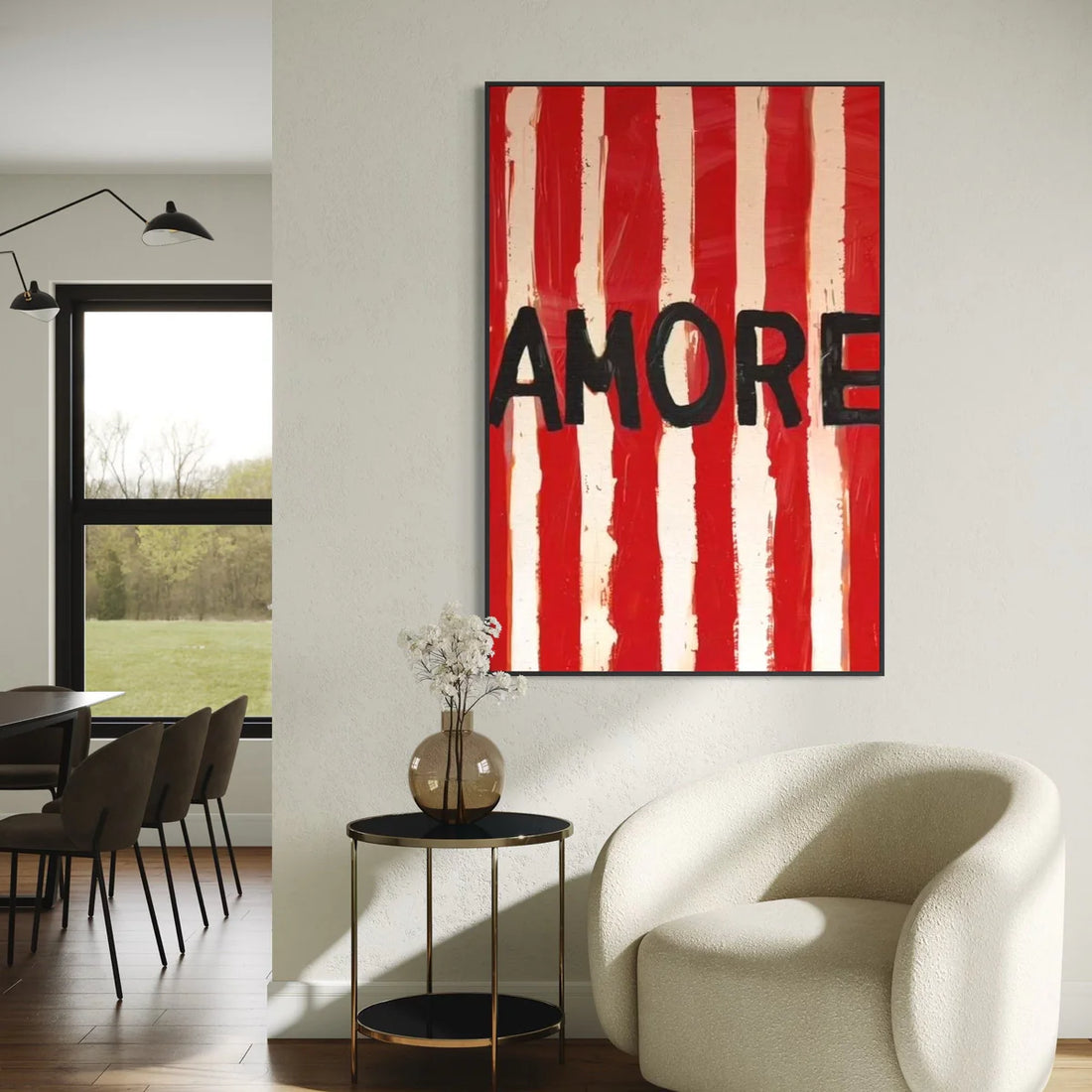 Amore Red Oil Painting