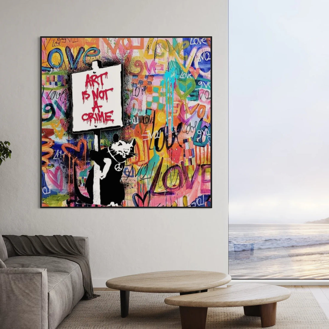 Art Is Not a Crime Oil Painting