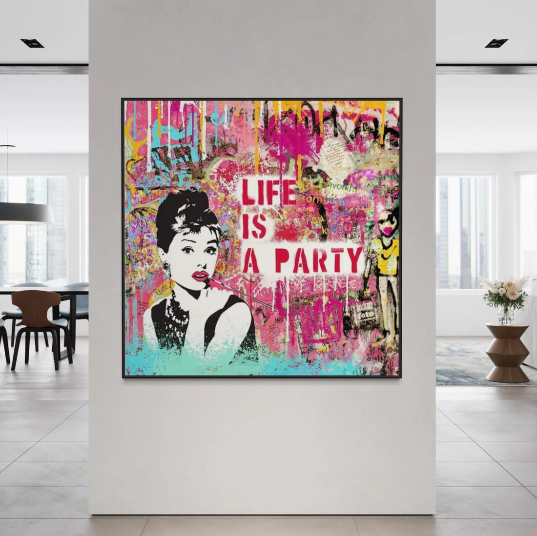 Life Is a Party Oil Painting