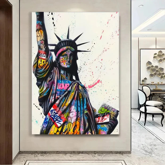 Liberty Graffiti Oil Painting