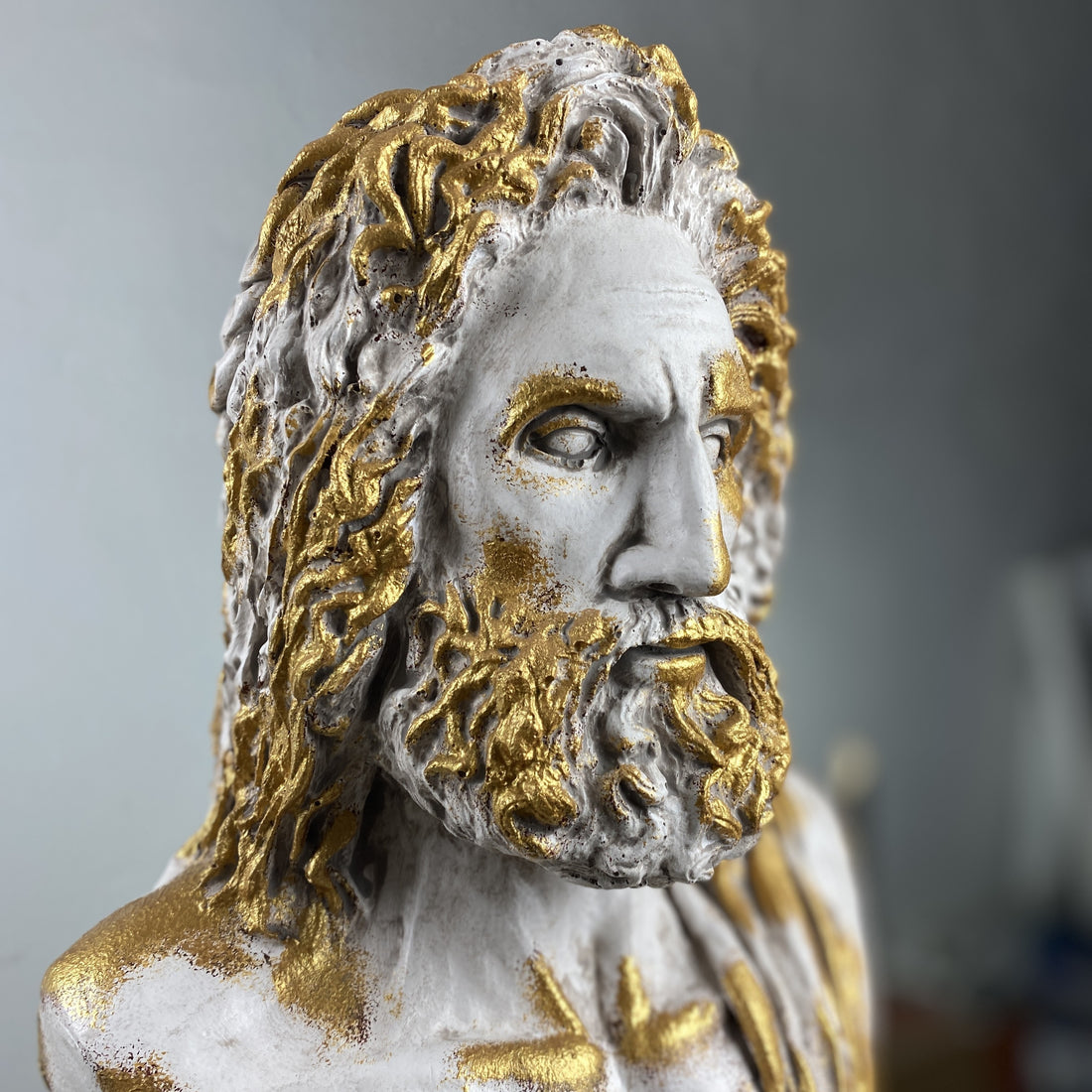 Zeus "Antique Gold" Sculpture