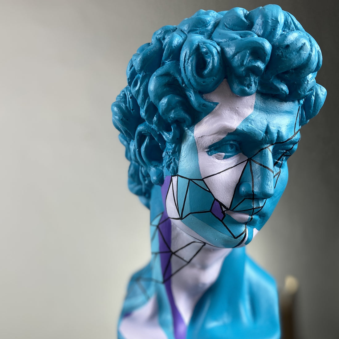 David "Sky Blue" Sculpture