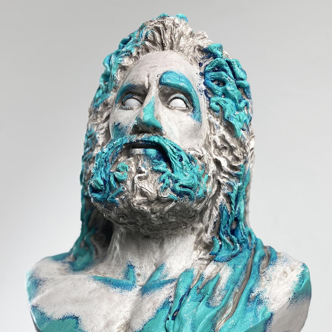 Zeus "Coral Blue" Sculpture
