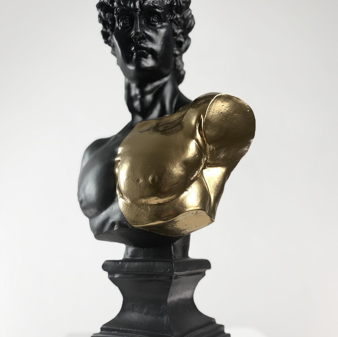 David "Golden Armor" Sculpture