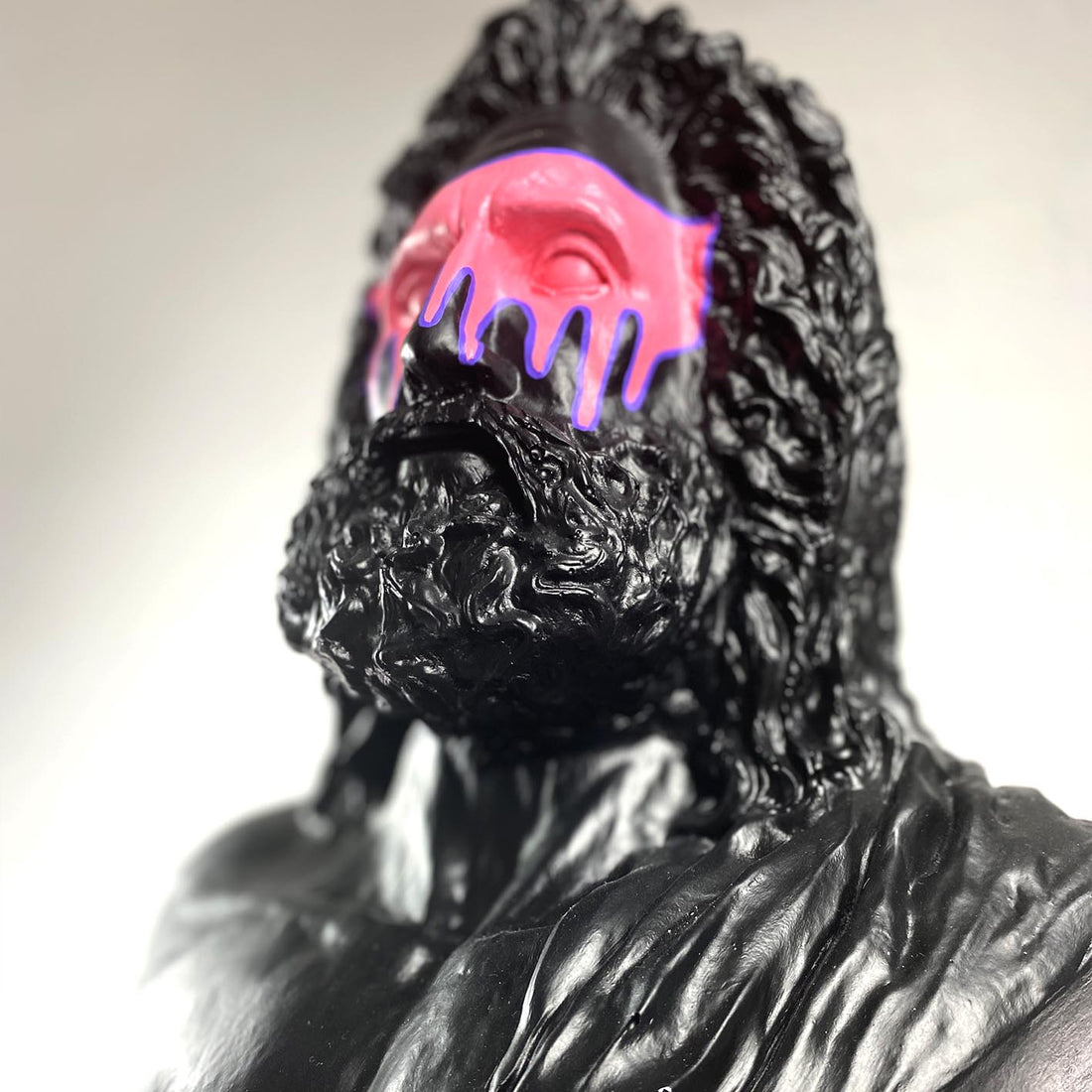 Zeus "Pink Mask" Sculpture