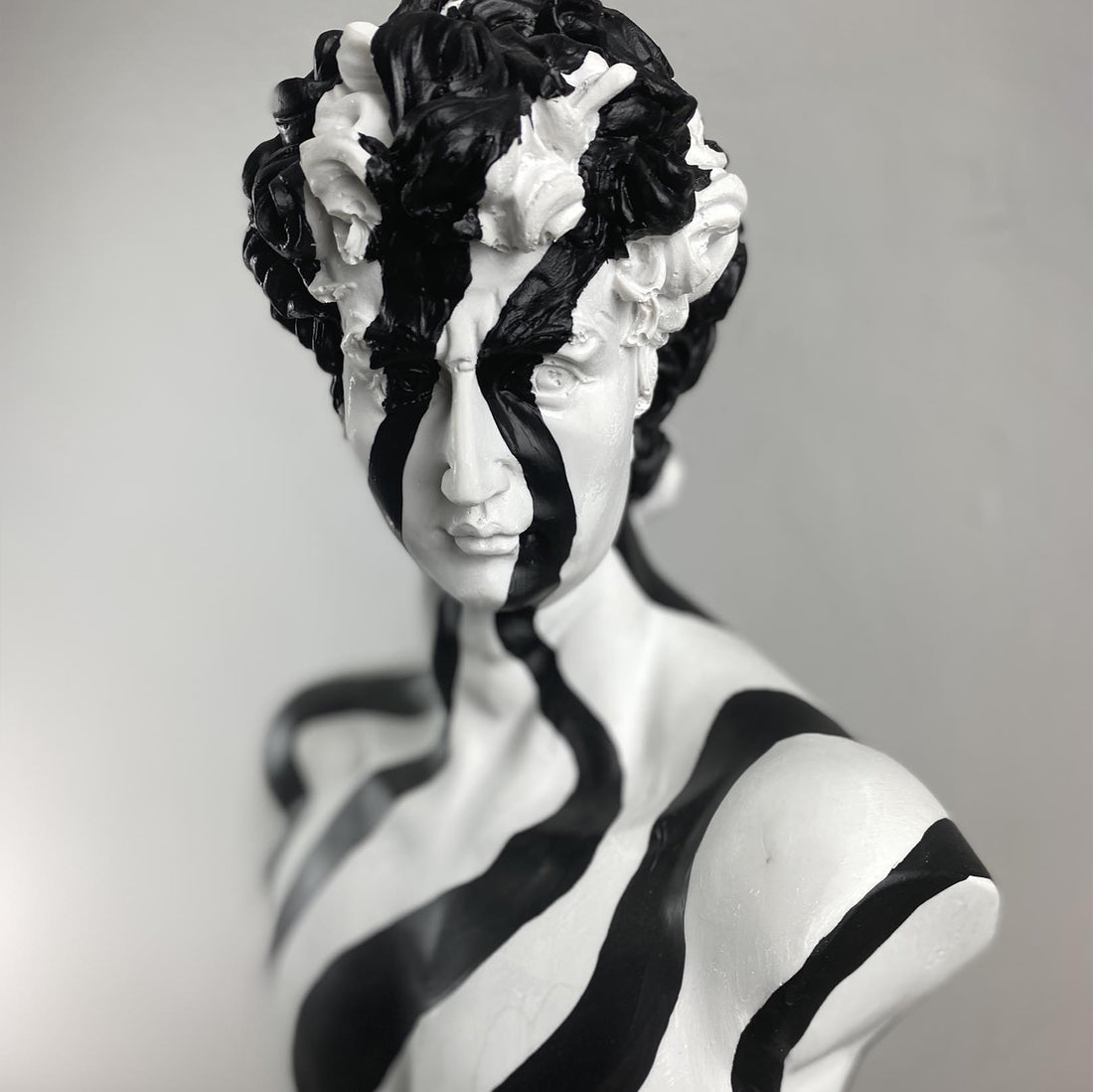 David "Zebra" Sculpture