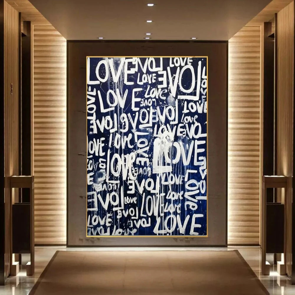 Endless Love Graffiti Oil Painting