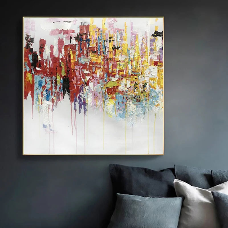 Urban Reflection Oil Painting