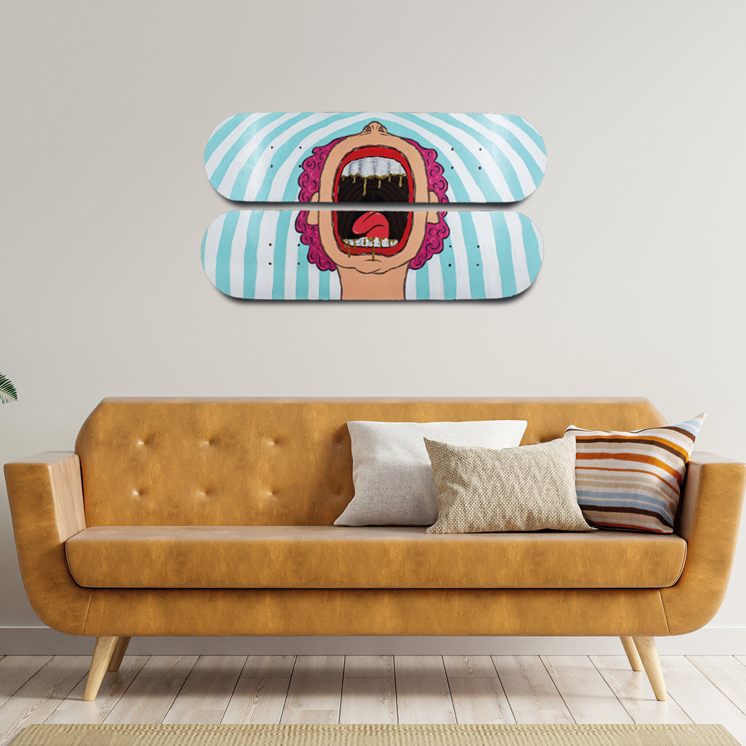 The Scream Wall Skateboard