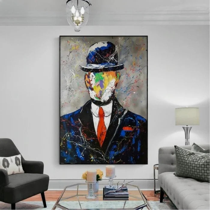 Faceless Gentleman Oil Painting