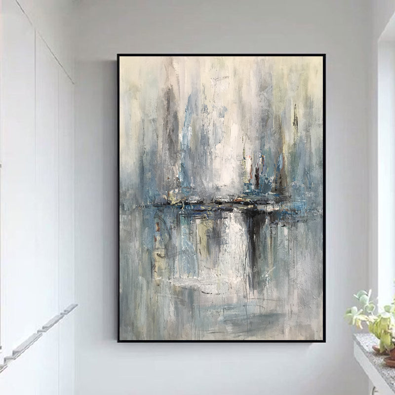 Harbor Reflection Oil Painting