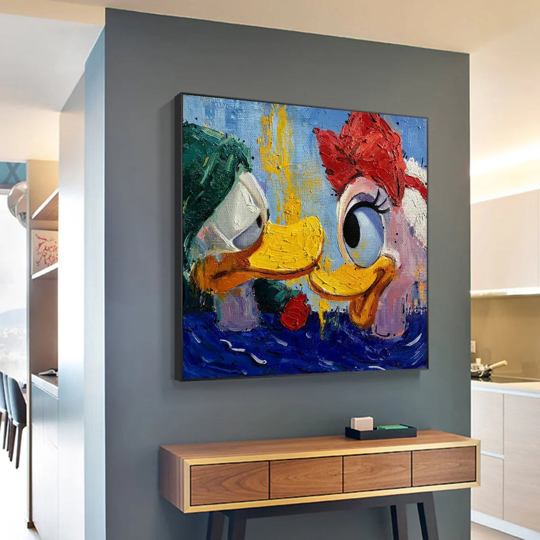 Duck Love Oil Painting