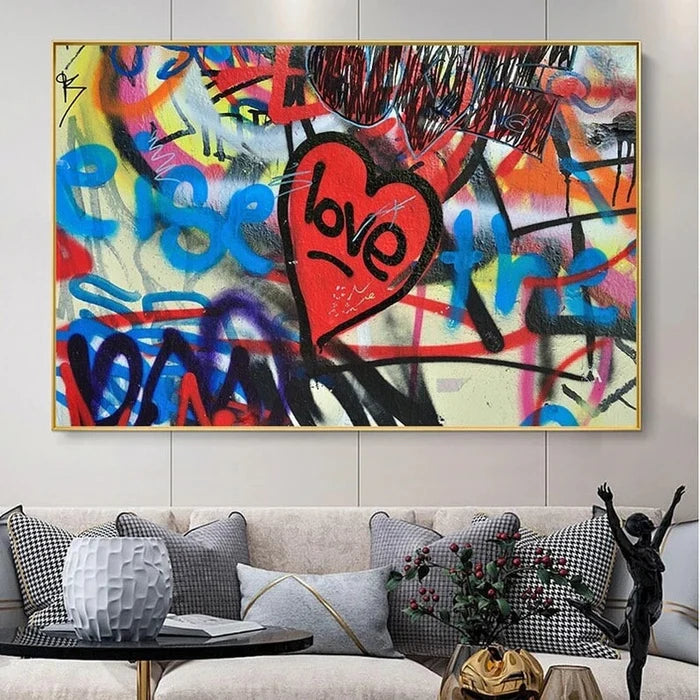 Love Heart Oil Painting