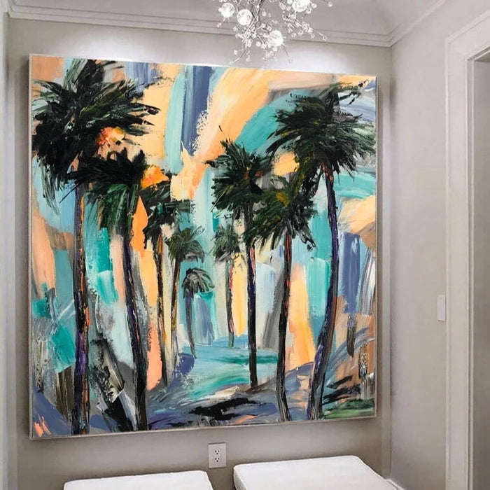 Palm Breeze Oil Painting