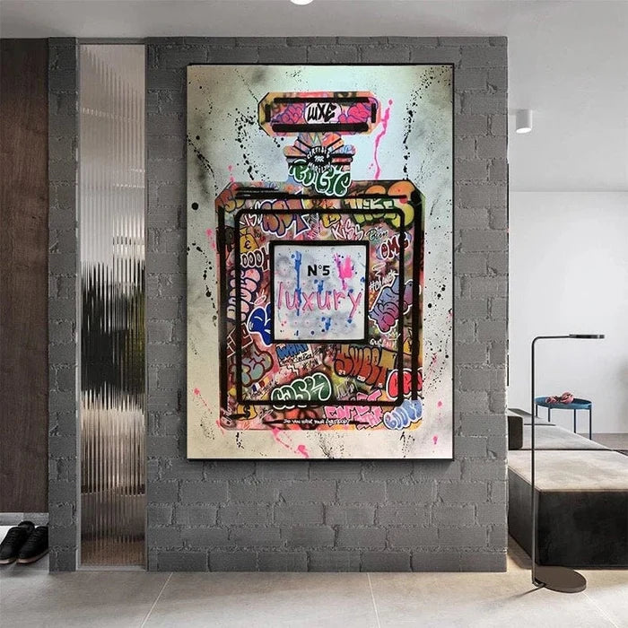 Graffiti Perfume Bottle Oil Painting