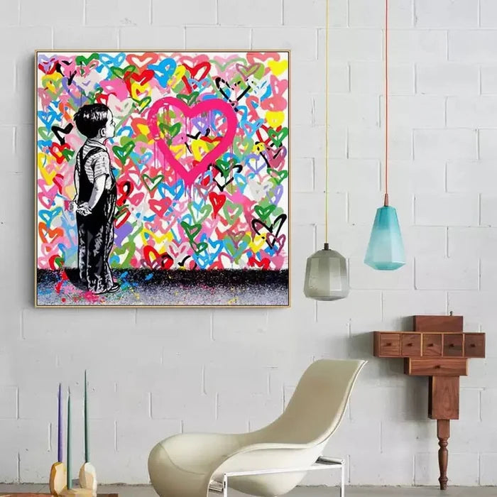 Heart Wall Dreams Oil Painting