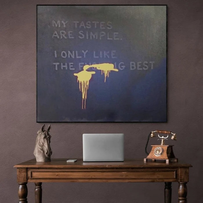 Only The Best Quote Oil Painting