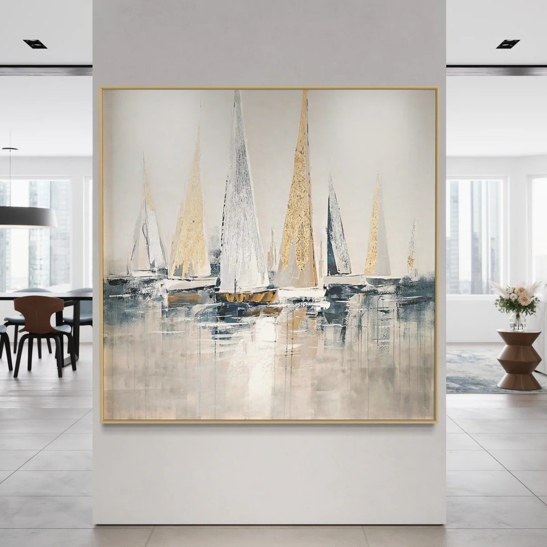 Golden Regatta Oil Painting