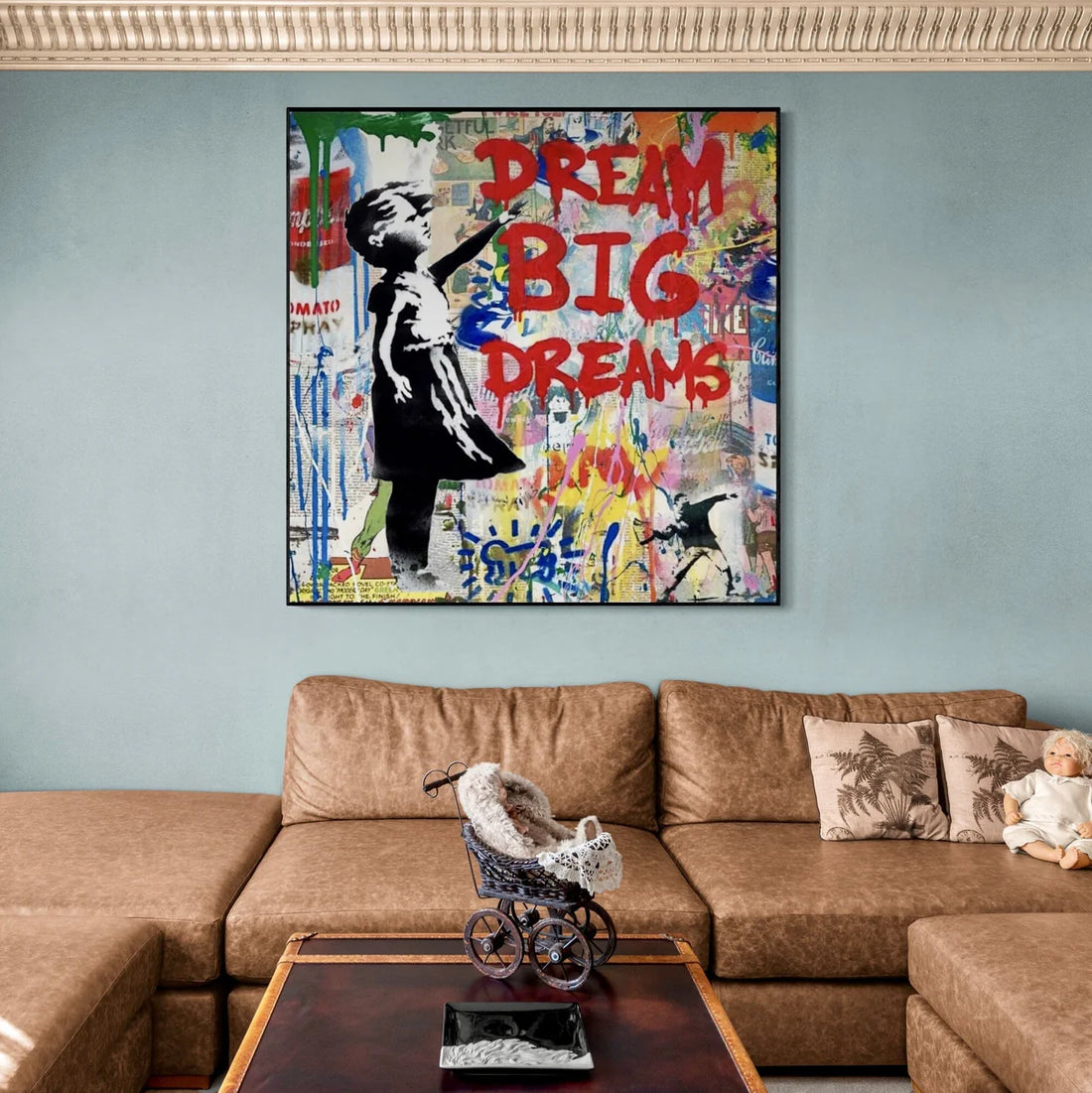 Dream Big Graffiti Oil Painting