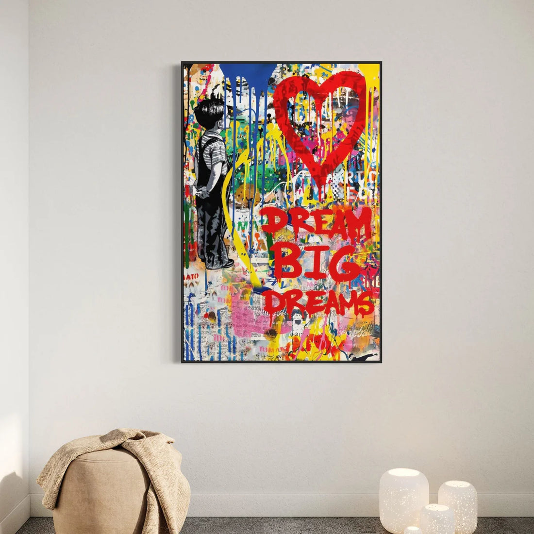 Dream Big Heart Oil Painting