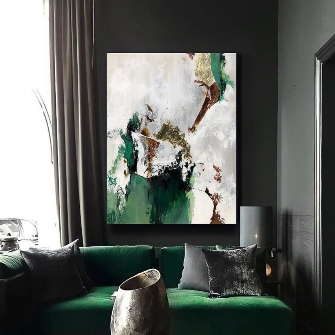 Emerald Flow Oil Painting