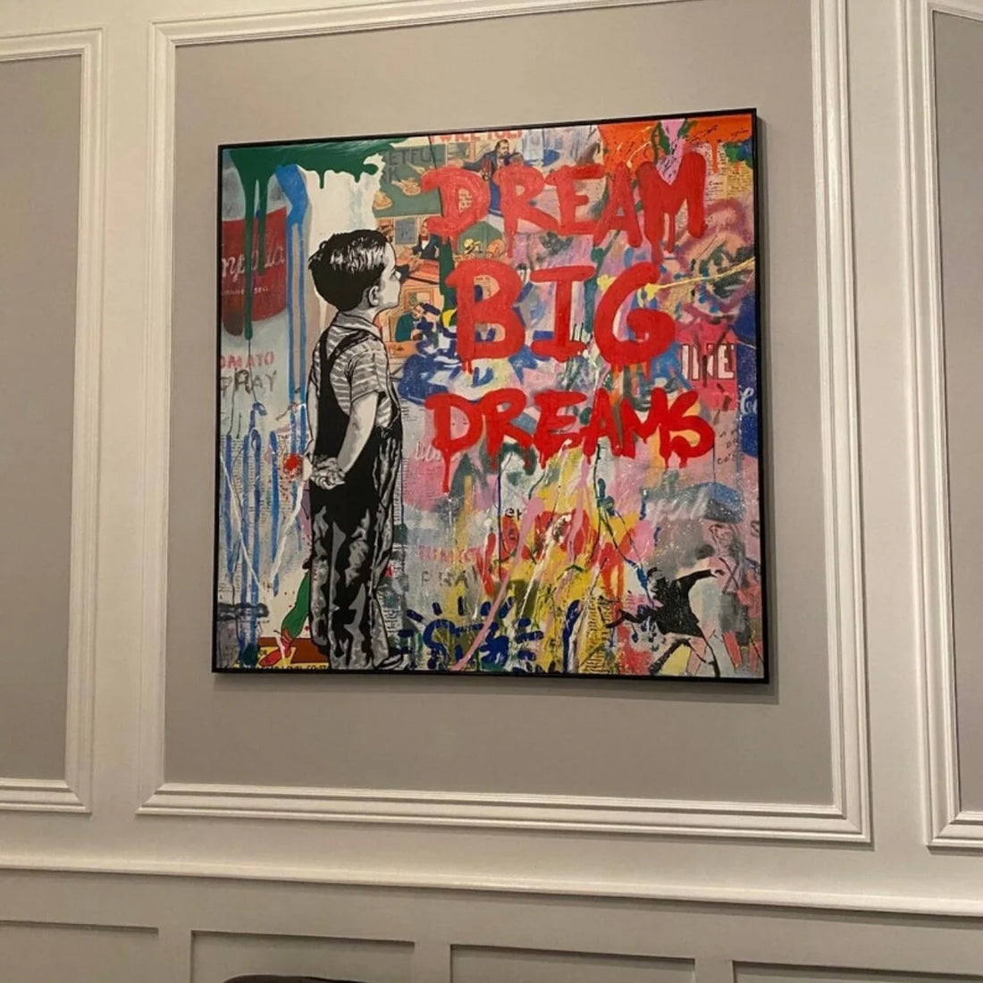 Dream Big Graffiti Oil Painting